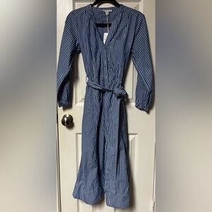 Blue Striped Women's Dress